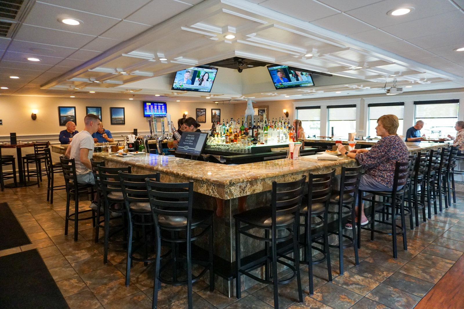 Full bar interior